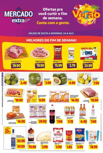 Folheto Mercado Extra - 24/02/2023 - 26/02/2023.