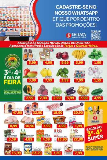 Folheto Shibata Supermercados - 28/02/2023 - 06/03/2023.