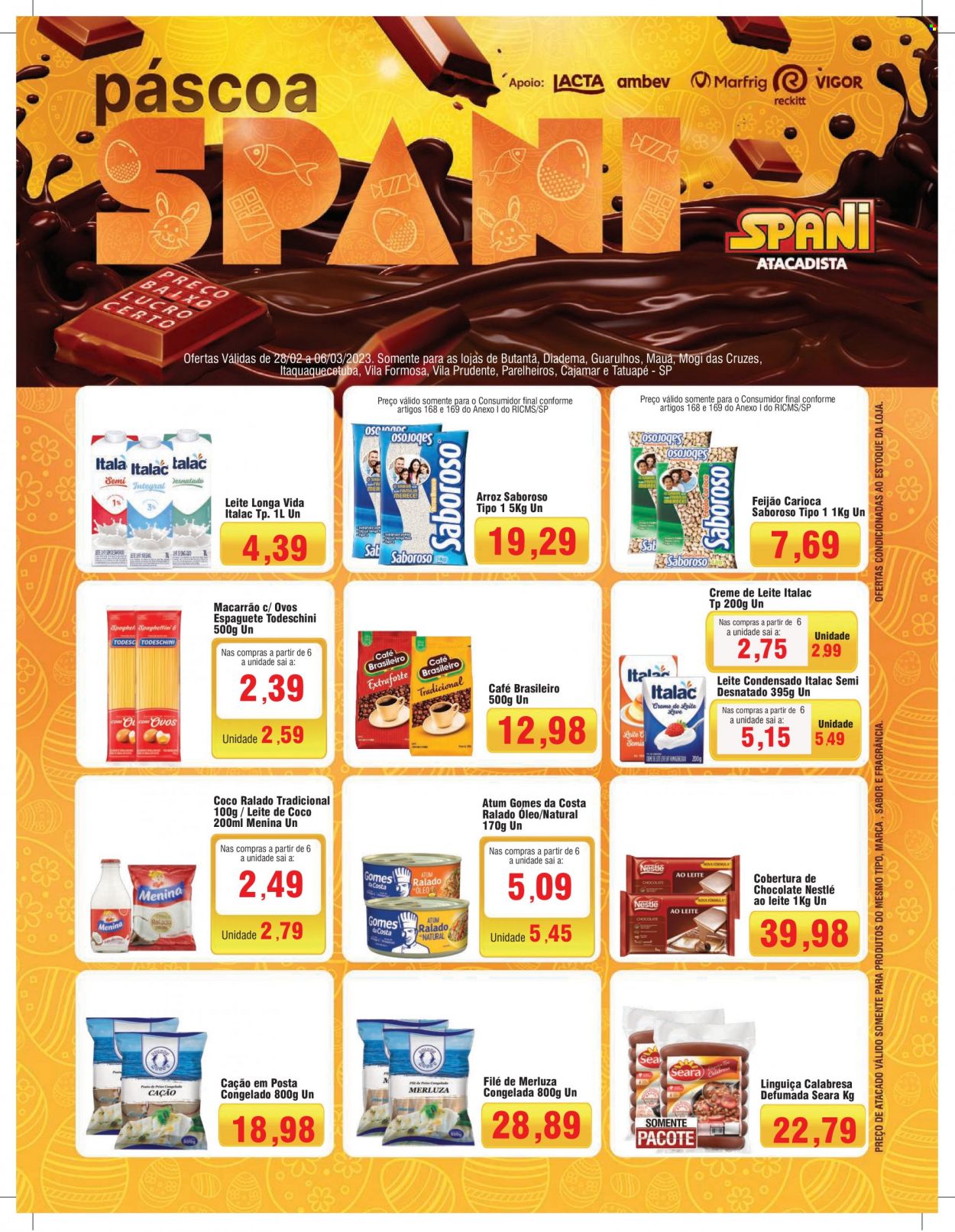 Folheto Spani Atacadista - 28/02/2023 - 06/03/2023. Página 1