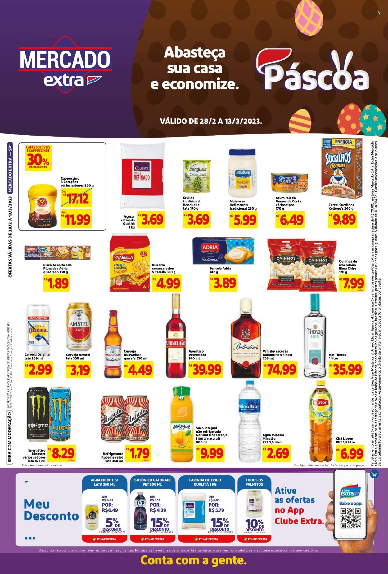 Folheto Mercado Extra - 28/02/2023 - 13/03/2023. Página 1