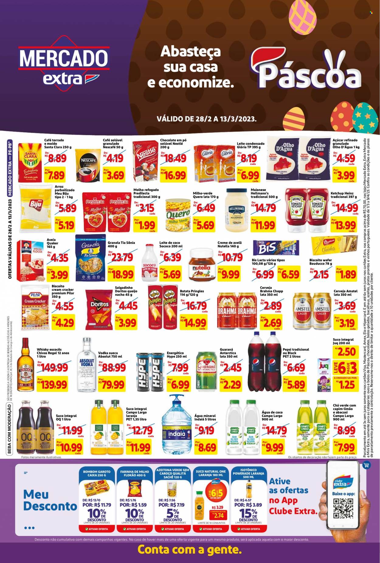 Folheto Mercado Extra - 28/02/2023 - 13/03/2023. Página 1