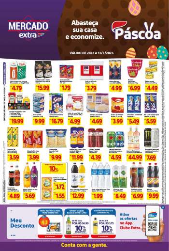 Folheto Mercado Extra - 28/02/2023 - 13/03/2023.