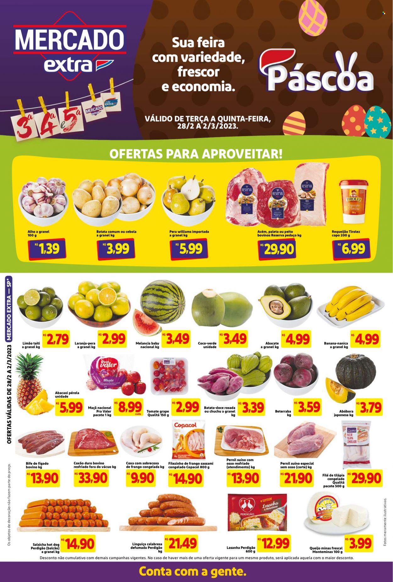 Folheto Mercado Extra - 28/02/2023 - 02/03/2023. Página 1