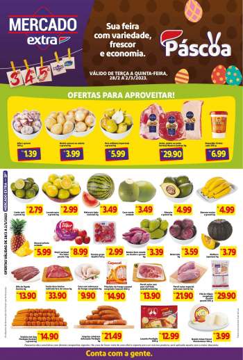 Folheto Mercado Extra - 28/02/2023 - 02/03/2023.