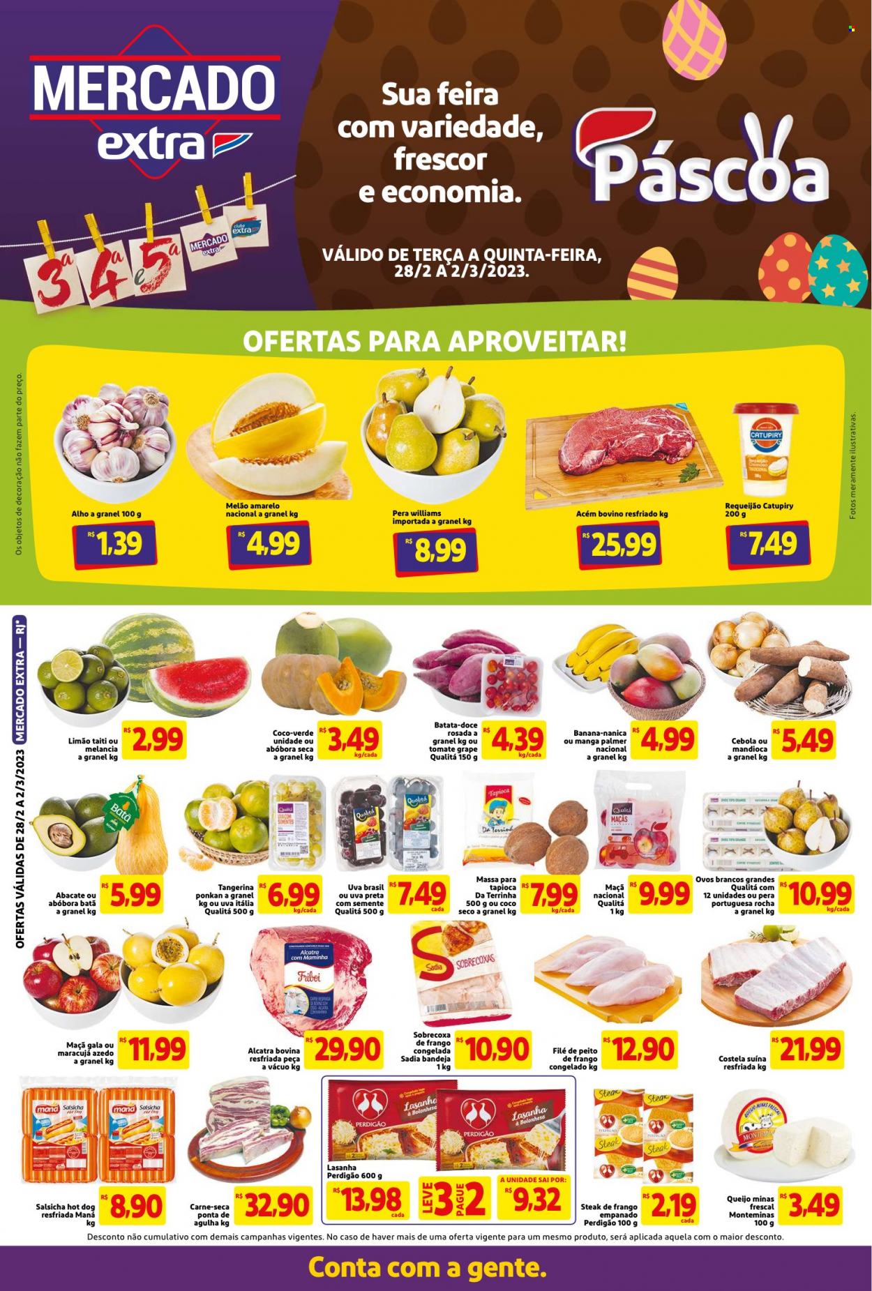 Folheto Mercado Extra - 28/02/2023 - 02/03/2023. Página 1