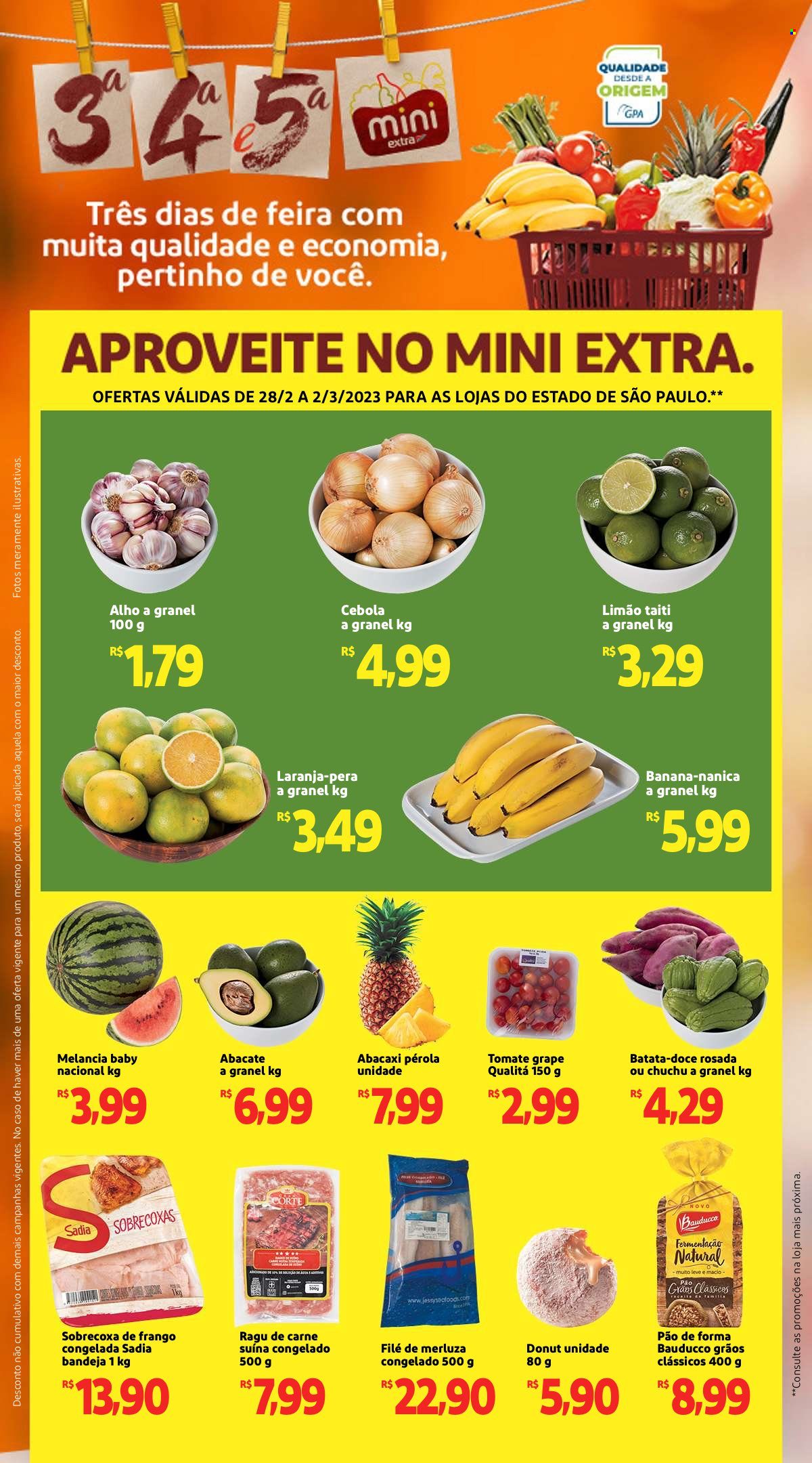 Folheto Mini Extra - 28/02/2023 - 02/03/2023. Página 1