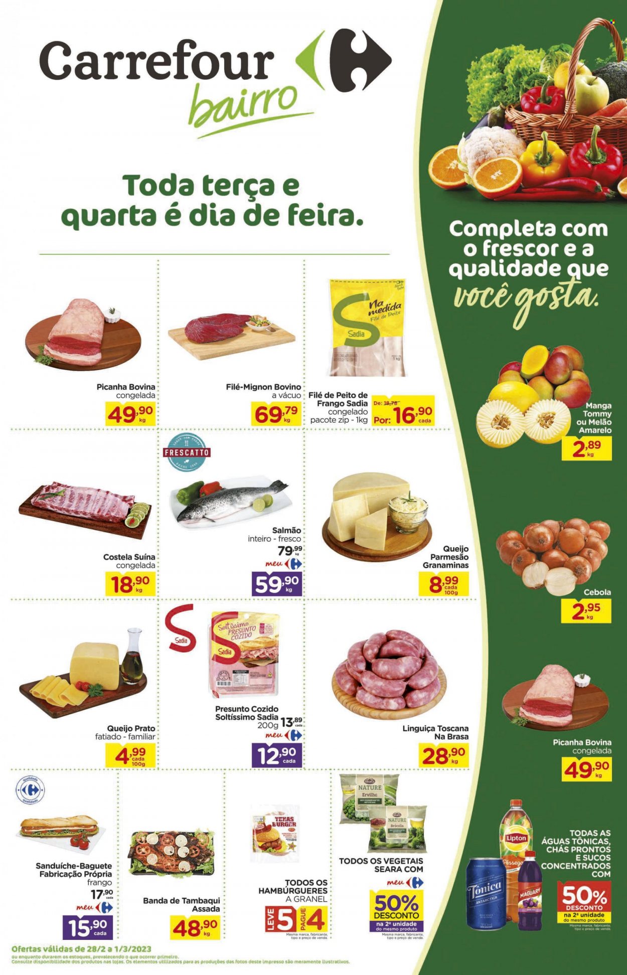 Folheto Carrefour Bairro - 28/02/2023 - 01/03/2023. Página 1
