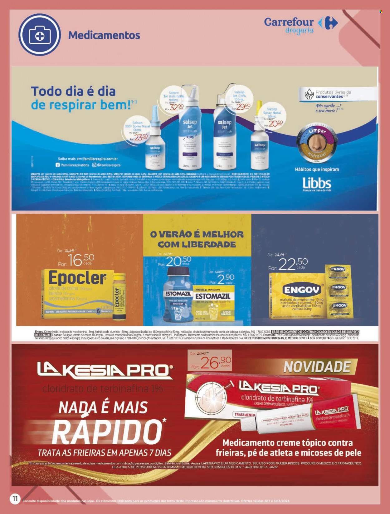 Folheto Carrefour Drogaria - 01/03/2023 - 31/03/2023. Página 11