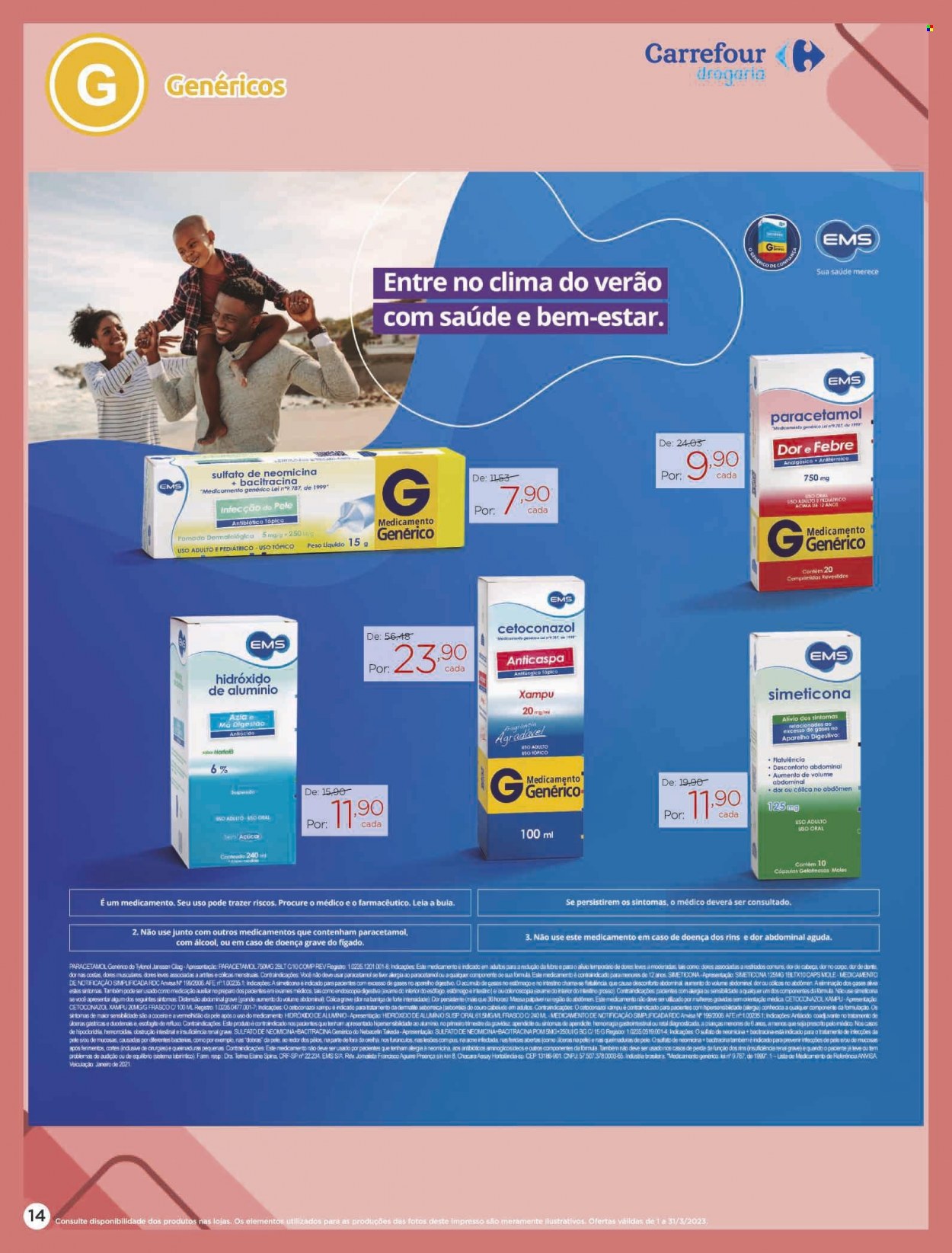 Folheto Carrefour Drogaria - 01/03/2023 - 31/03/2023. Página 14