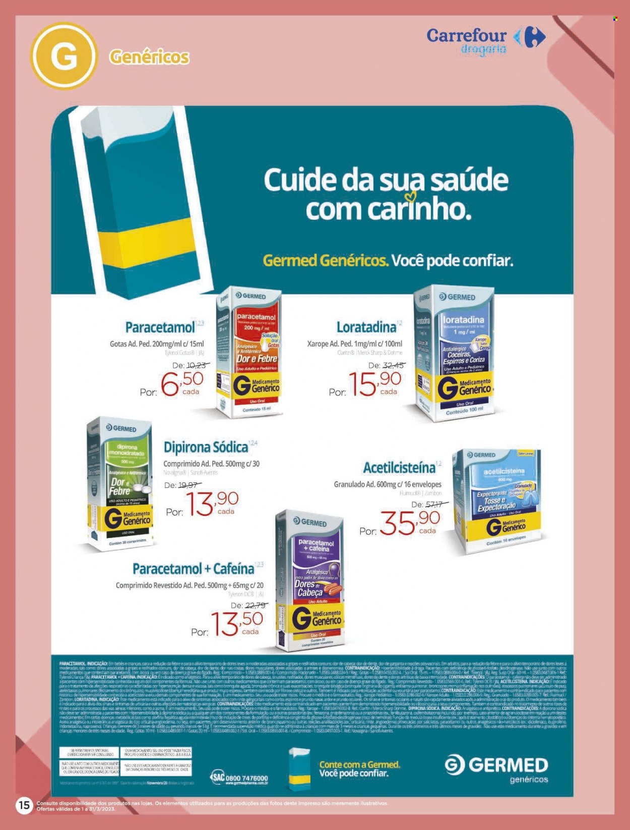 Folheto Carrefour Drogaria - 01/03/2023 - 31/03/2023. Página 15