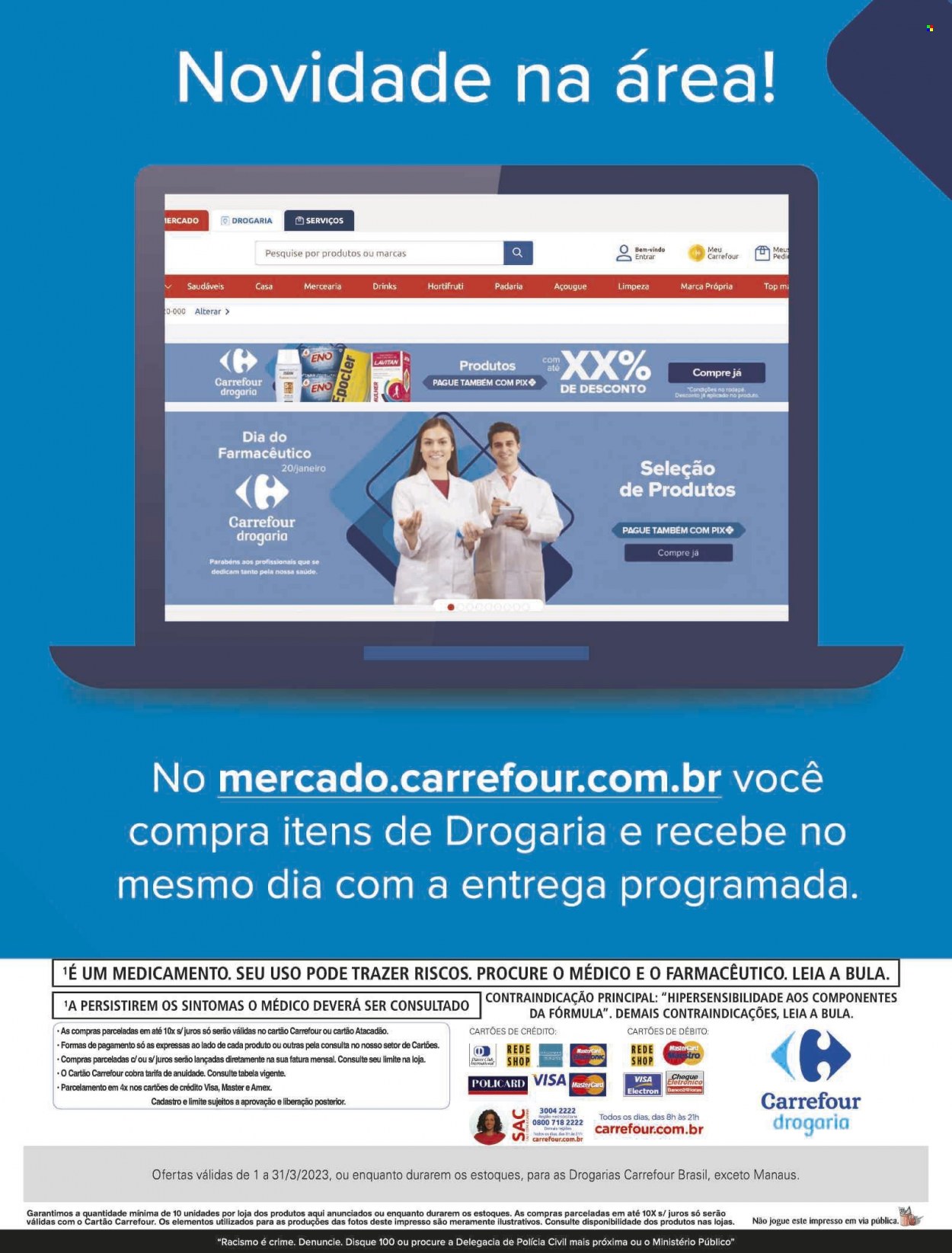 Folheto Carrefour Drogaria - 01/03/2023 - 31/03/2023. Página 16