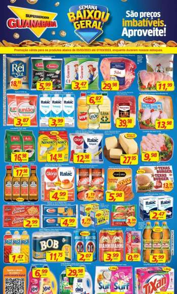 Folheto Supermercados Guanabara - 05/03/2023 - 07/03/2023.