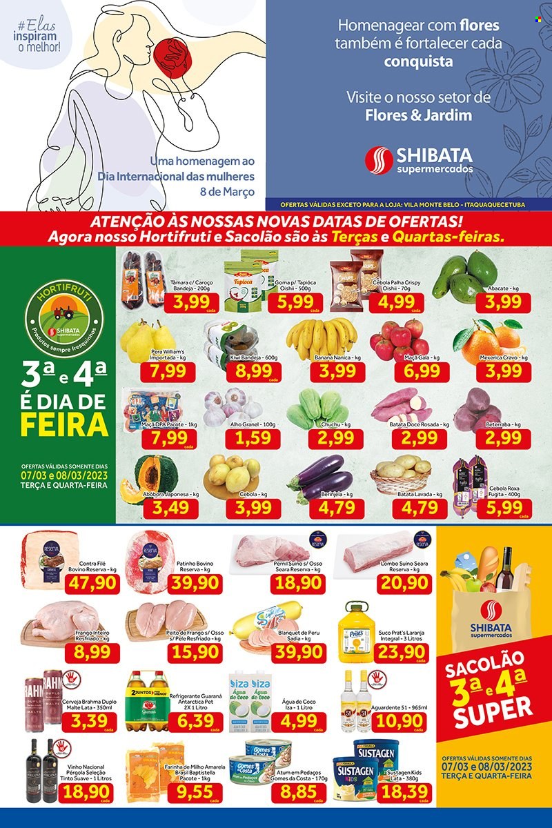 Folheto Shibata Supermercados - 07/03/2023 - 13/03/2023. Página 1