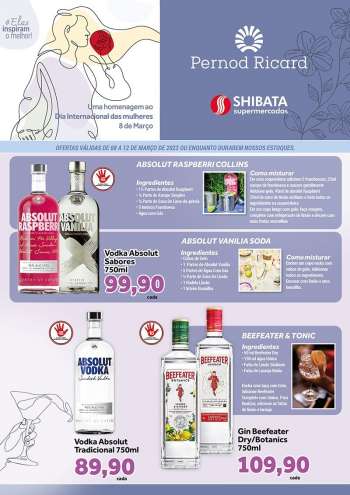 Folheto Shibata Supermercados - 08/03/2023 - 12/03/2023.