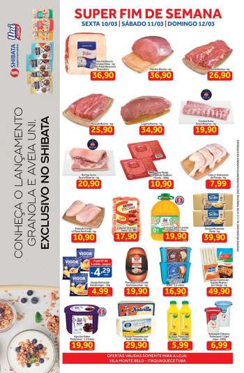 Folheto Shibata Supermercados - 10/03/2023 - 12/03/2023.