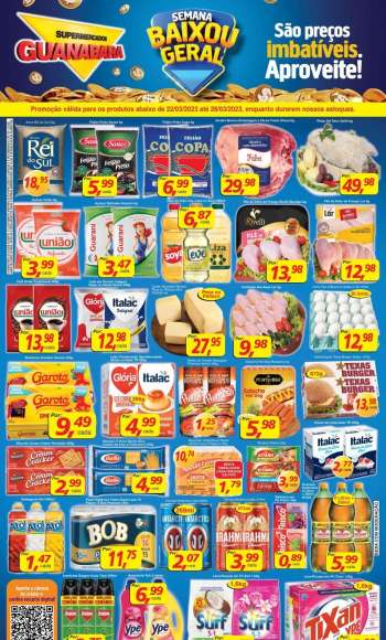Folheto Supermercados Guanabara - 22/03/2023 - 28/03/2023.