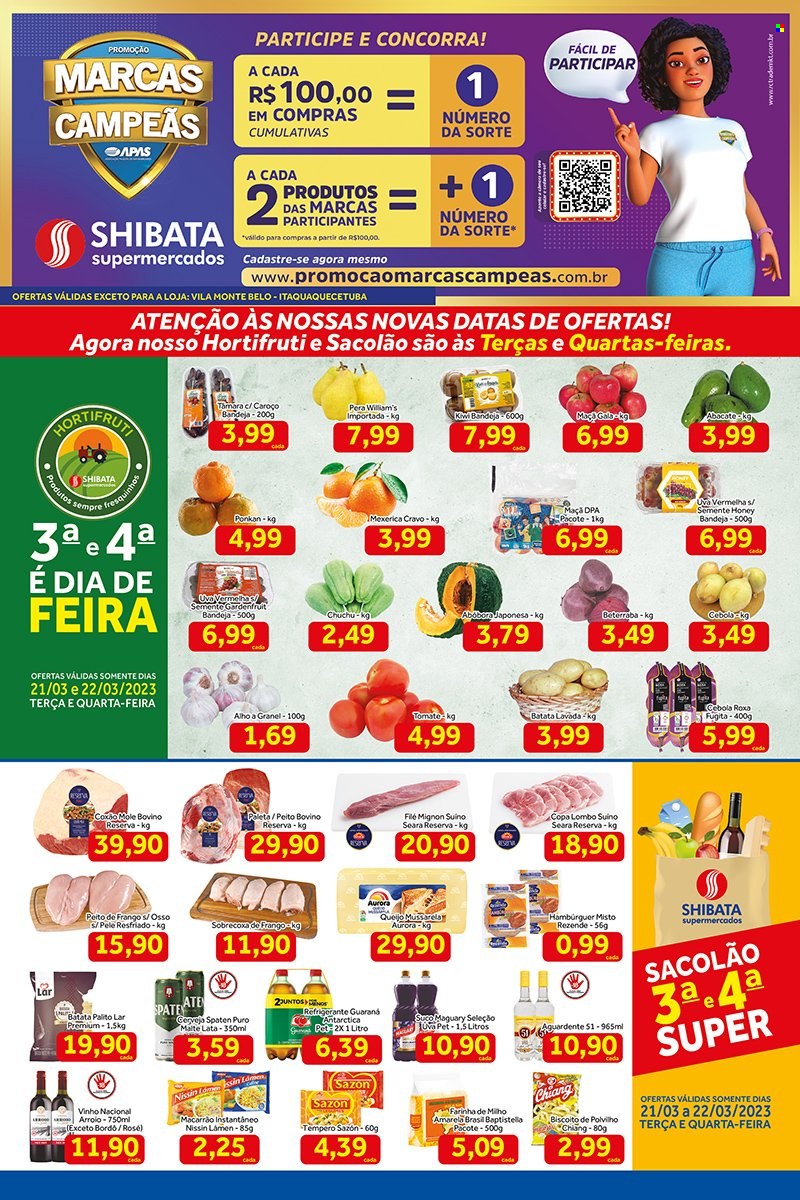 Folheto Shibata Supermercados - 27/03/2023 - 07/04/2023. Página 1