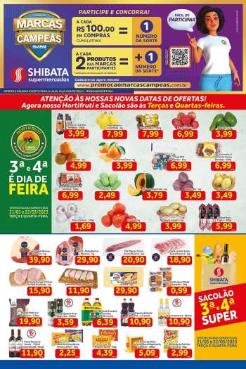 Folheto Shibata Supermercados - 27/03/2023 - 07/04/2023.