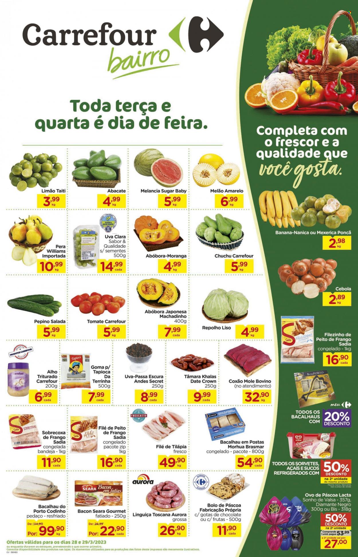 Folheto Carrefour Bairro - 28/03/2023 - 29/03/2023. Página 1
