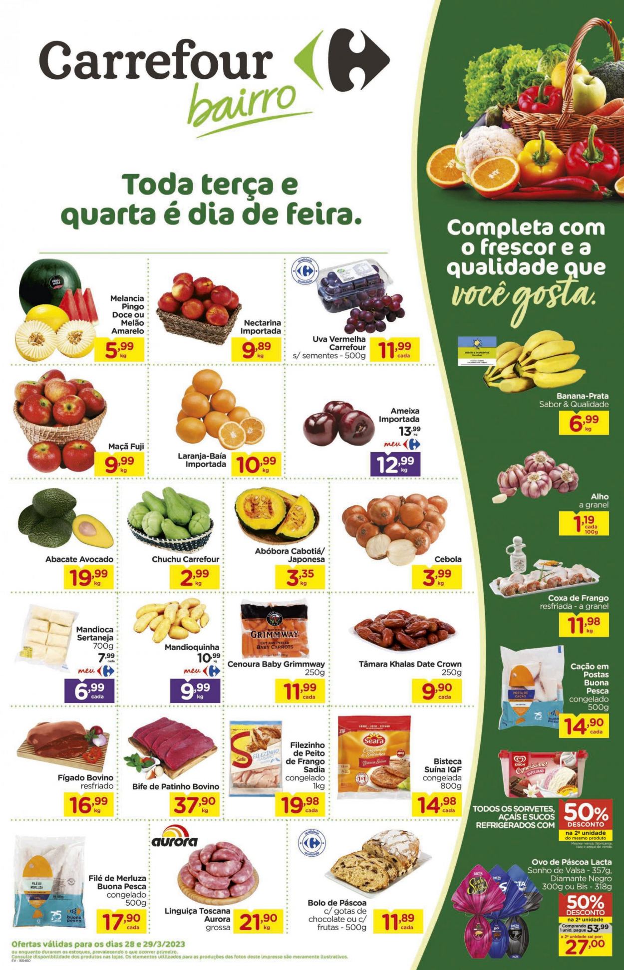 Folheto Carrefour Bairro - 28/03/2023 - 29/03/2023. Página 1