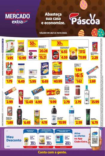 Folheto Mercado Extra - 28/03/2023 - 10/04/2023.