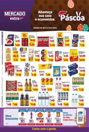 Folheto Mercado Extra - 28/03/2023 - 10/04/2023.