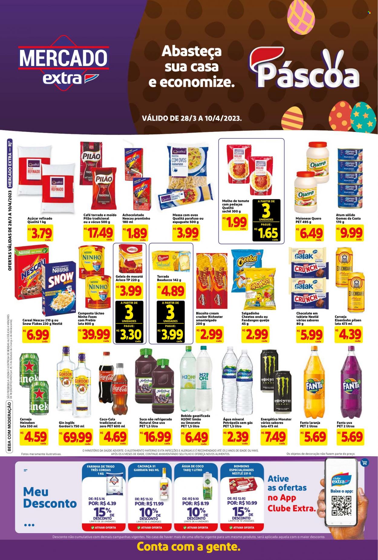 Folheto Mercado Extra - 28/03/2023 - 10/04/2023. Página 1