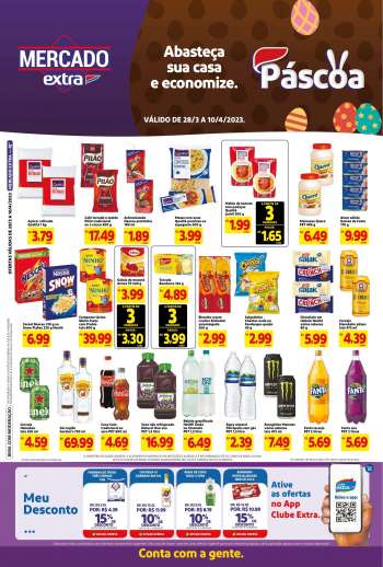 Folheto Mercado Extra - 28/03/2023 - 10/04/2023.