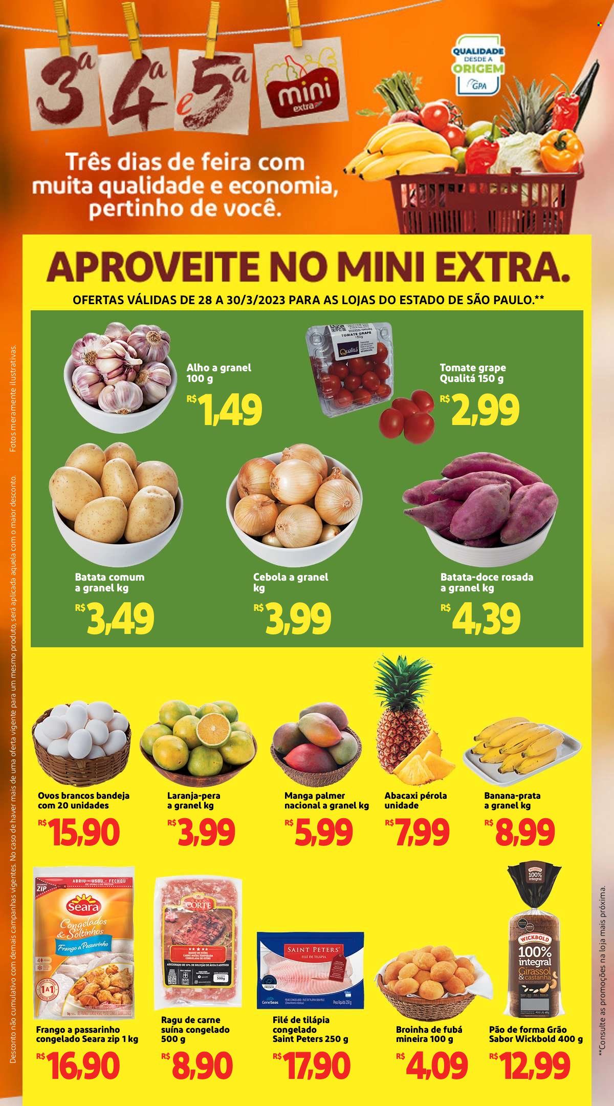 Folheto Mini Extra - 28/03/2023 - 30/03/2023. Página 1