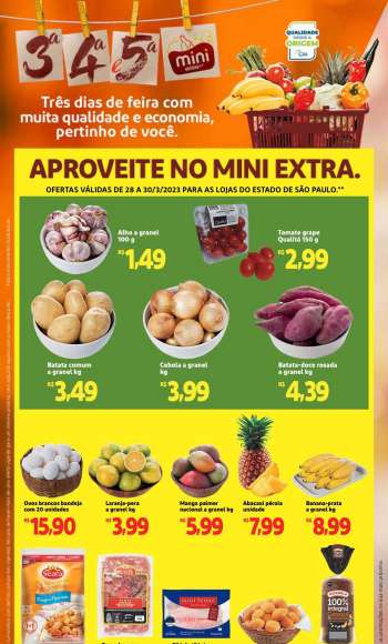 Folheto Mini Extra - 28/03/2023 - 30/03/2023.
