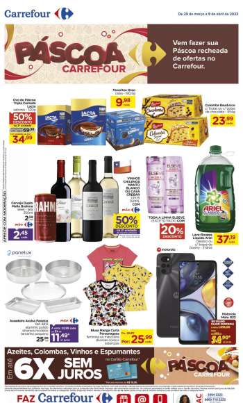 Folheto Carrefour Hiper - 29/03/2023 - 09/04/2023.