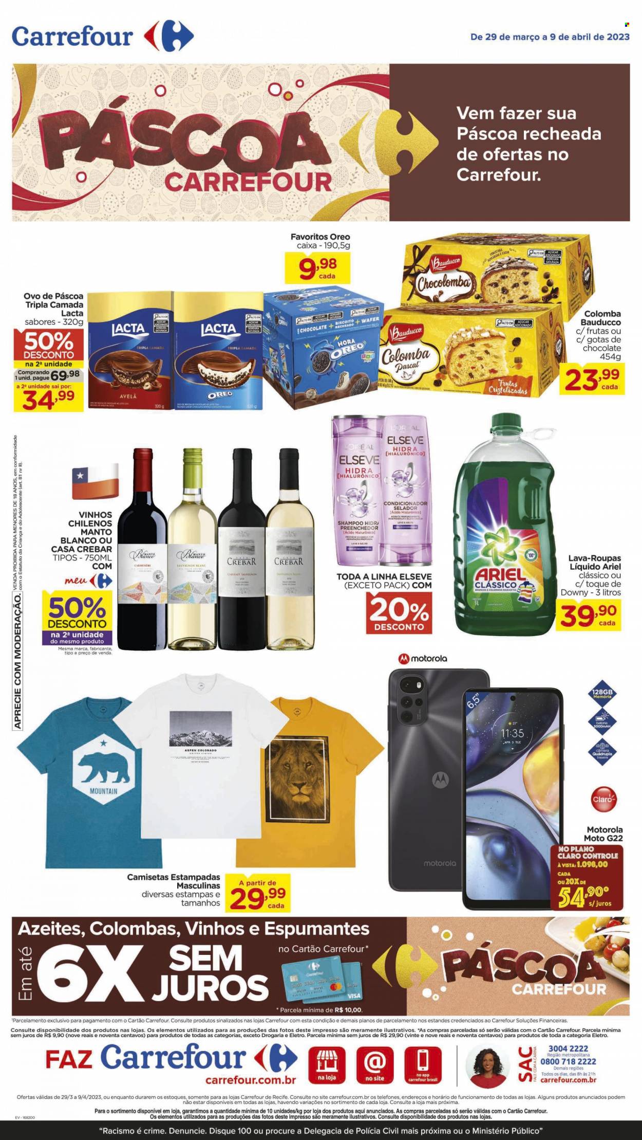 Folheto Carrefour Hiper - 29/03/2023 - 09/04/2023. Página 1