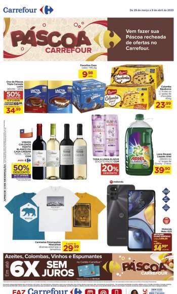 Folheto Carrefour Hiper - 29/03/2023 - 09/04/2023.