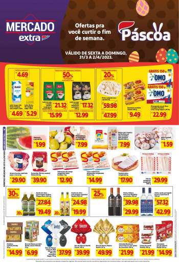 Folheto Mercado Extra - 31/03/2023 - 02/04/2023.