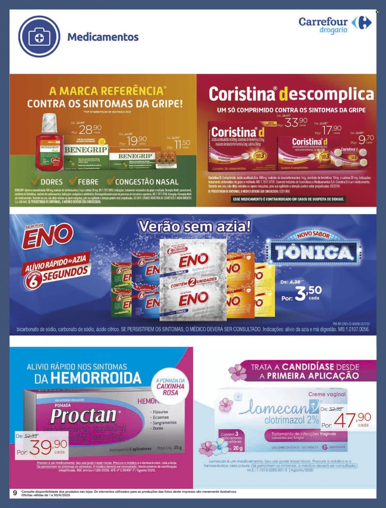 Folheto Carrefour Drogaria - 01/04/2023 - 30/04/2023. Página 9