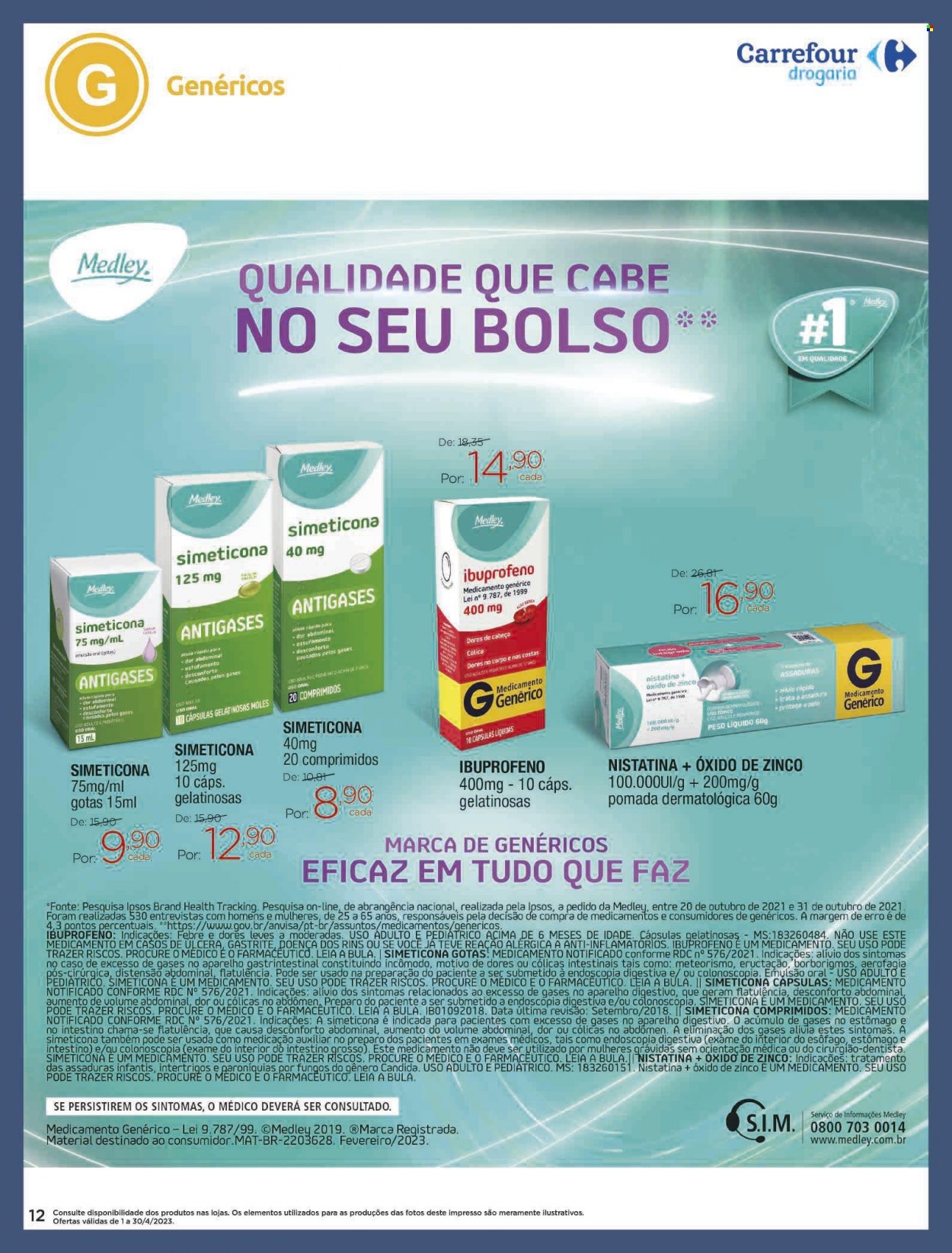 Folheto Carrefour Drogaria - 01/04/2023 - 30/04/2023. Página 12