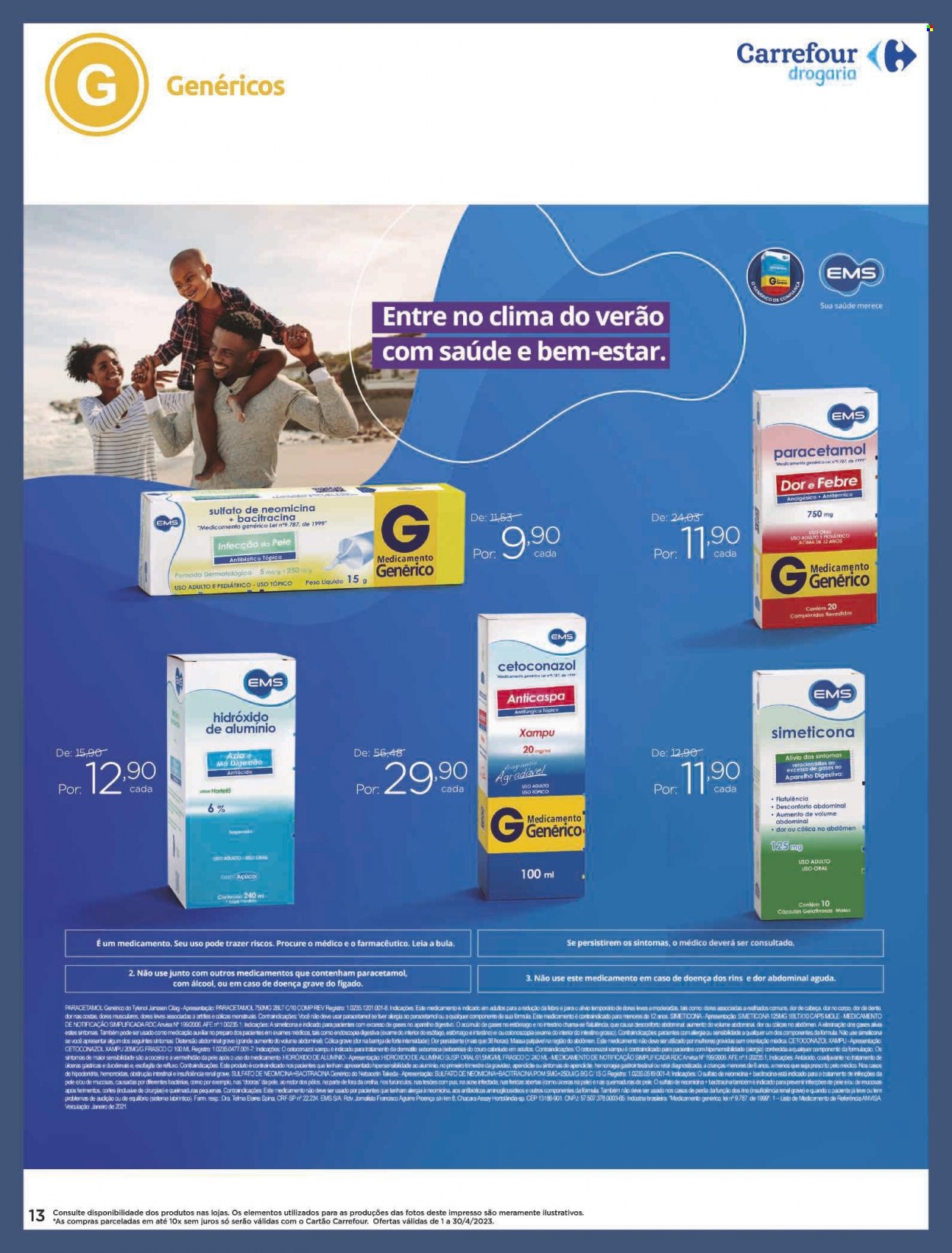 Folheto Carrefour Drogaria - 01/04/2023 - 30/04/2023. Página 13