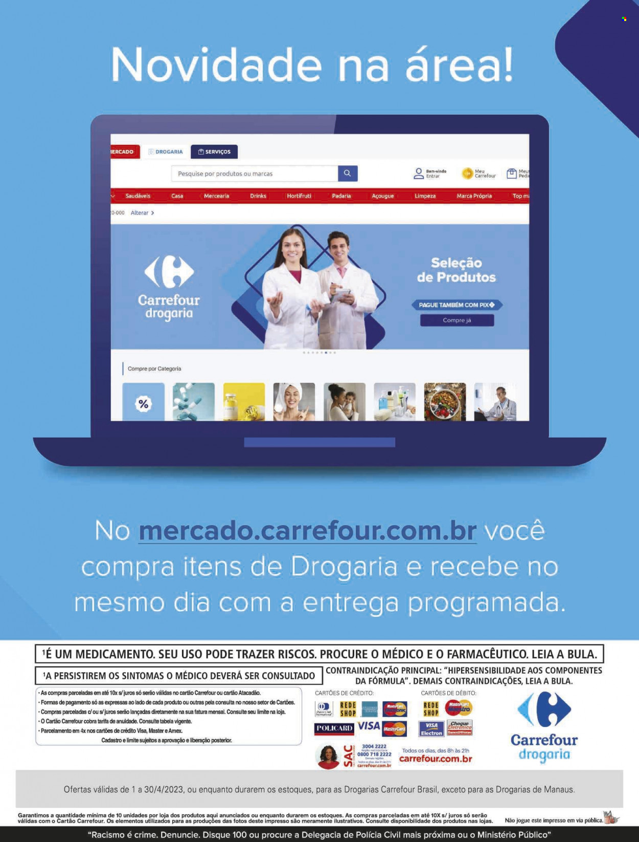 Folheto Carrefour Drogaria - 01/04/2023 - 30/04/2023. Página 15