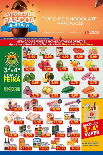 Folheto Shibata Supermercados - 04/04/2023 - 10/04/2023.