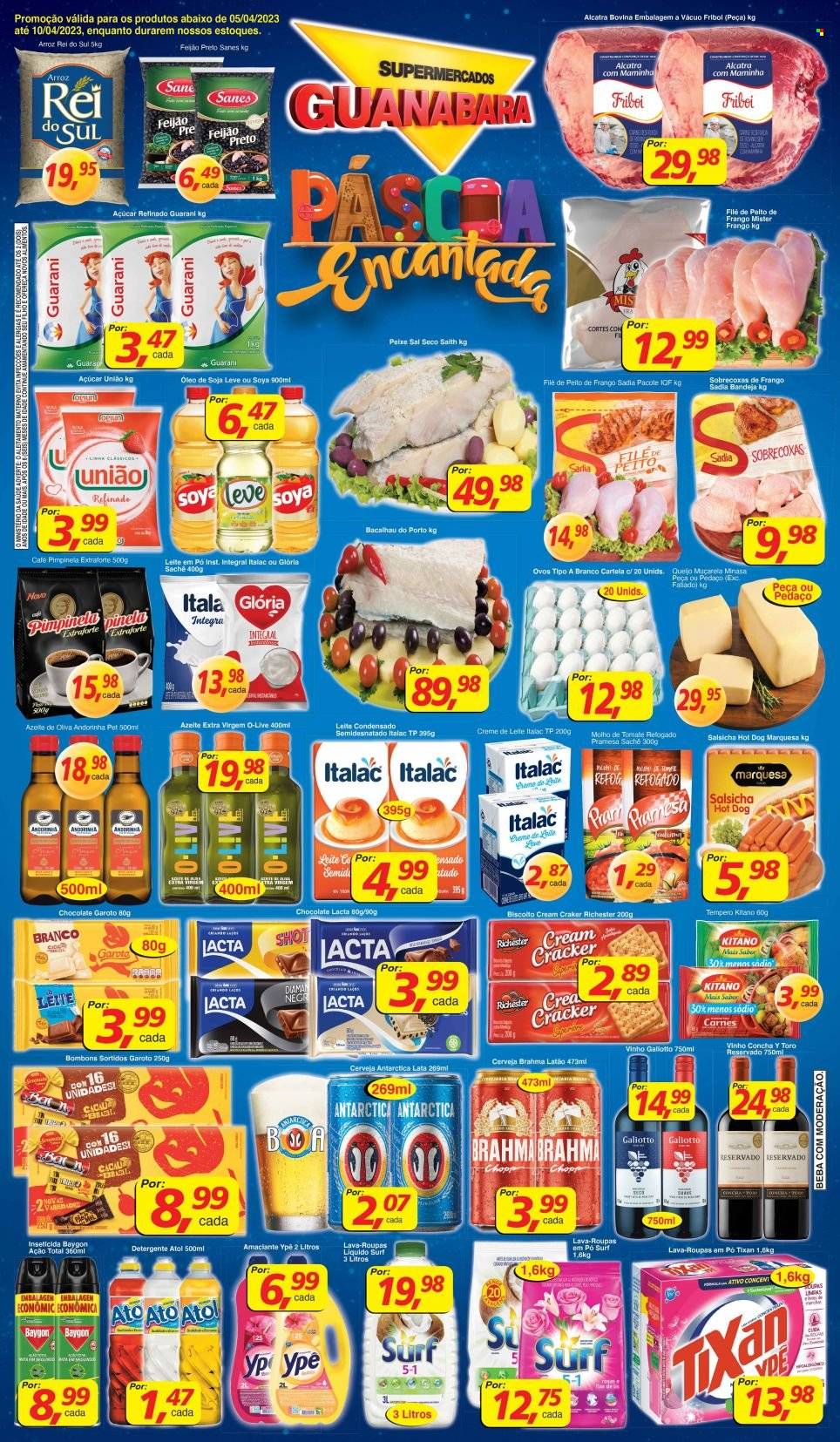 Folheto Supermercados Guanabara - 05/04/2023 - 10/04/2023. Página 1