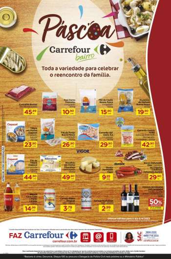 Folheto Carrefour Bairro - 06/04/2023 - 06/04/2023.