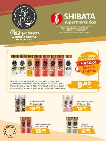 Folheto Shibata Supermercados - 05/04/2023 - 16/04/2023.