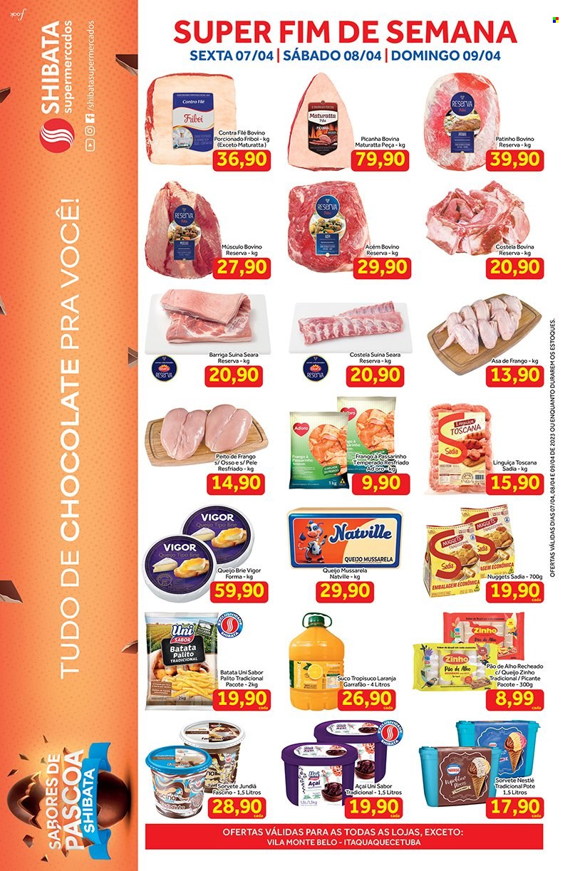 Folheto Shibata Supermercados - 07/04/2023 - 09/04/2023. Página 1
