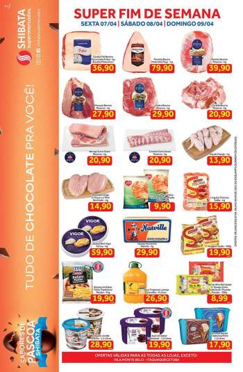Folheto Shibata Supermercados - 07/04/2023 - 09/04/2023.