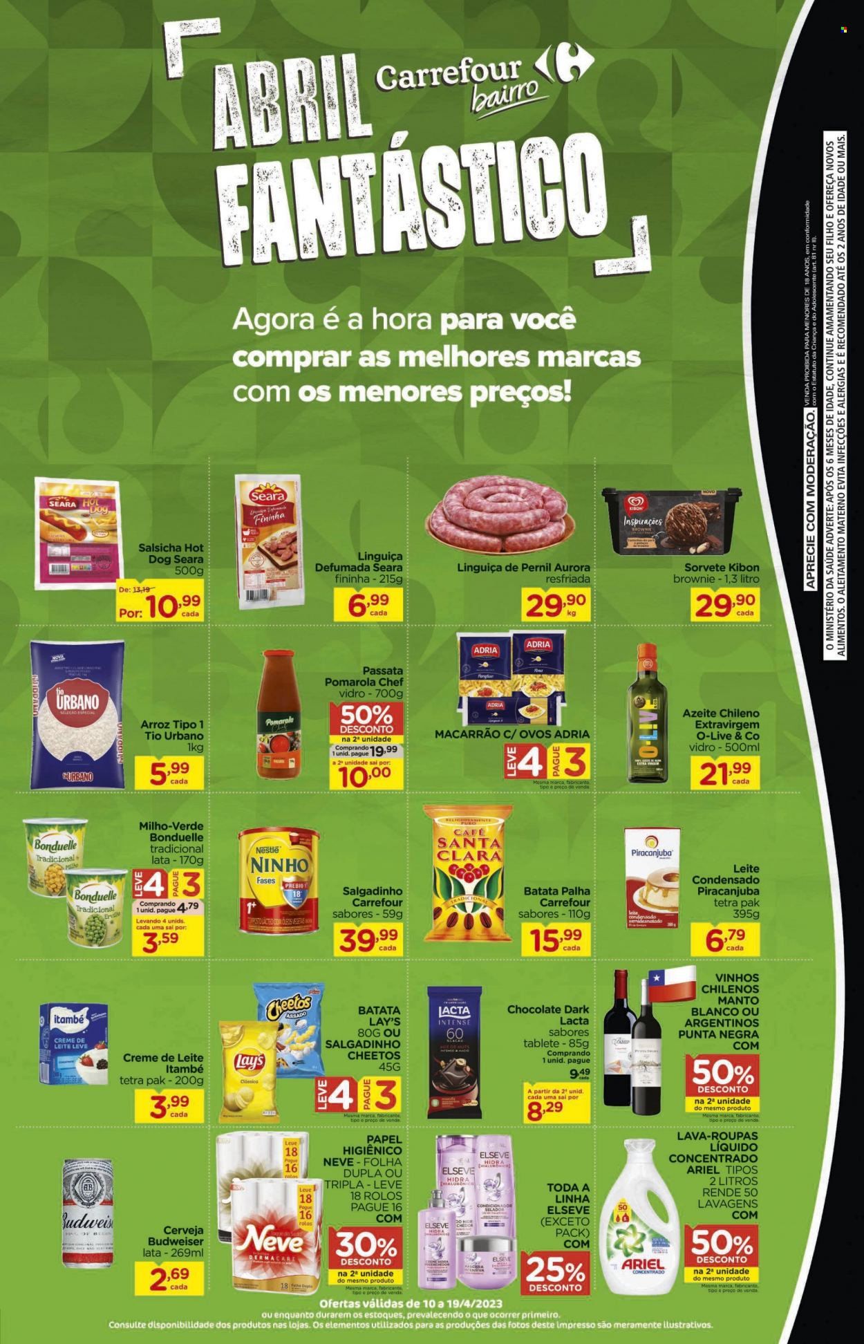 Folheto Carrefour Bairro - 10/04/2023 - 19/04/2023. Página 1