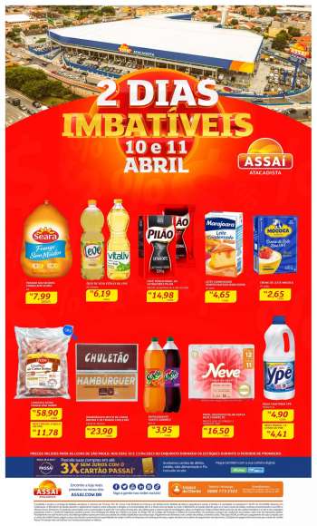 Folheto Assaí Atacadista - 10/04/2023 - 11/04/2023.