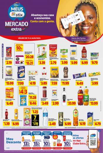 Folheto Mercado Extra - 11/04/2023 - 24/04/2023.