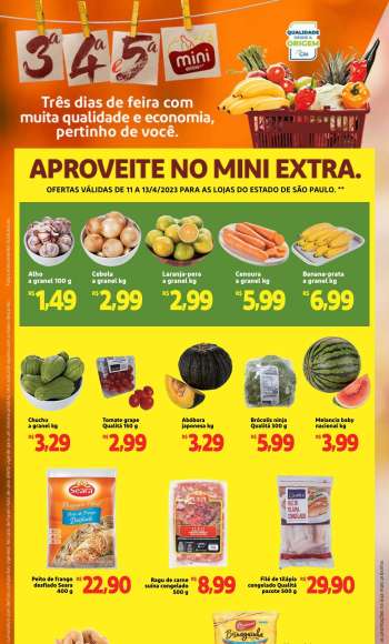 Folheto Mini Extra - 11/04/2023 - 13/04/2023.