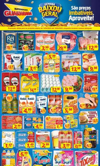 Folheto Supermercados Guanabara - 14/04/2023 - 18/04/2023.