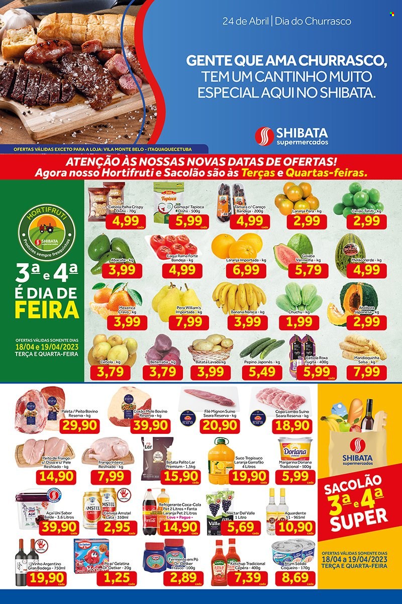 Folheto Shibata Supermercados - 18/04/2023 - 24/04/2023. Página 1